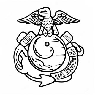 Marine Corps Logo Coloring Page 24172-19091