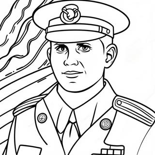 Marine Corps Soldier In Uniform Coloring Page 24173-19095