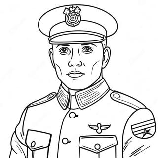 Marine Corps Soldier In Uniform Coloring Page 24173-19096