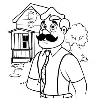 Hello Neighbor Coloring Pages