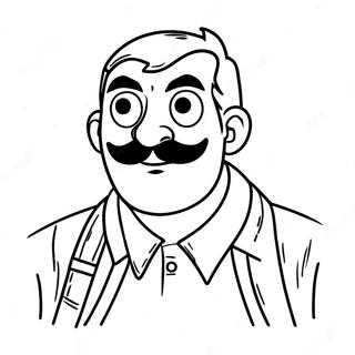 Hello Neighbor Coloring Pages