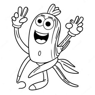 Forky Coloring Pages