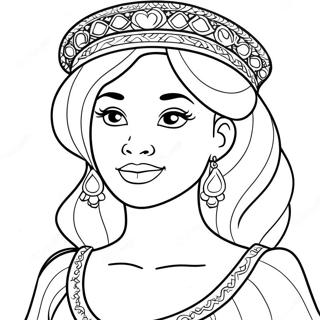 Black Princess Coloring Pages