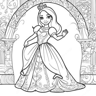 Black Princess Coloring Page 24202-19115