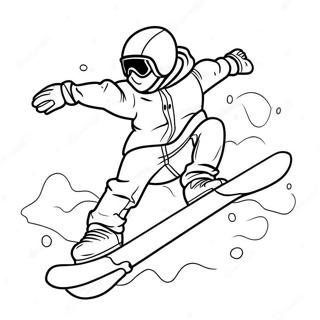 Snowboarding Coloring Page 24212-19125