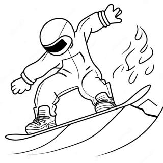 Snowboarding Coloring Page 24212-19126