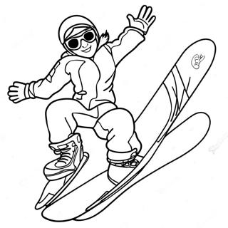 Snowboarding Coloring Page 24212-19127