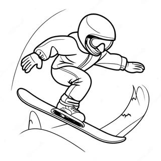 Snowboarding Coloring Page 24212-19128