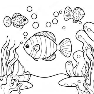 Connect The Dots Underwater Scene Coloring Page 2421-1926