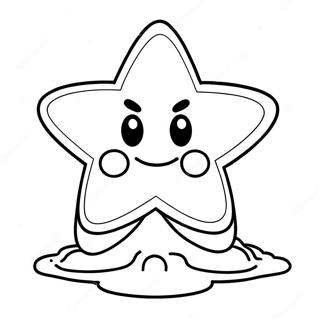 Mario Star Coloring Pages