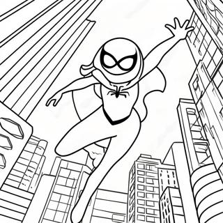 Spider Gwen Coloring Pages