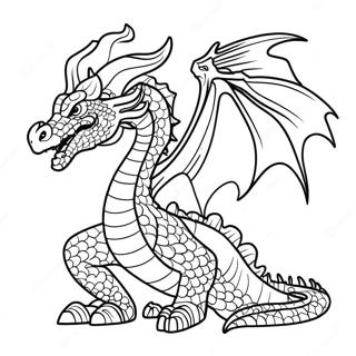 Fire Dragon Coloring Page 24312-19204