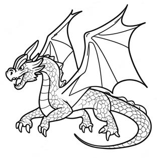 Fire Dragon Coloring Pages