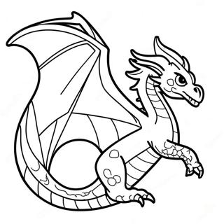 Majestic Fire Dragon Flying Coloring Page 24313-19200