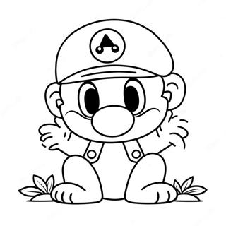 หน้าระบายสี Cappy กับ Mario 24323-19223