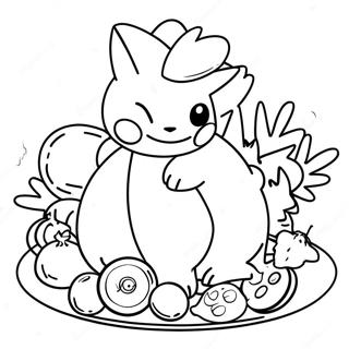 Pokemon Thanksgiving Coloring Pages