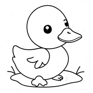 Paper Duck Coloring Pages