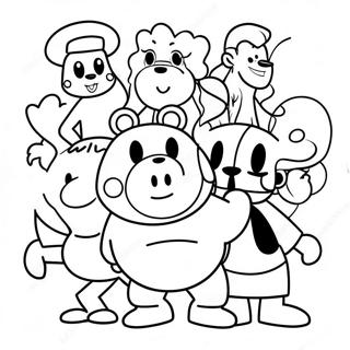 90's Cartoon Coloring Pages