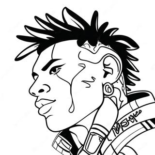 Nle Choppa Coloring Pages