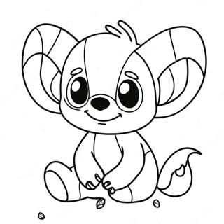 Halloween Stitch Coloring Page 2440-1951