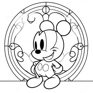 Disney Stained Glass Coloring Pages