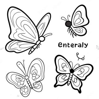 Life Cycle Of A Butterfly Coloring Page 24442-19323