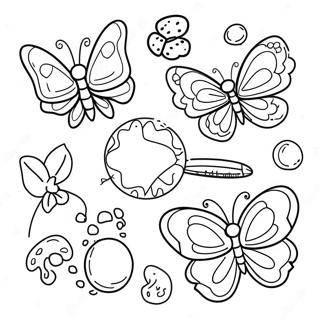 Life Cycle Of A Butterfly Coloring Page 24442-19324