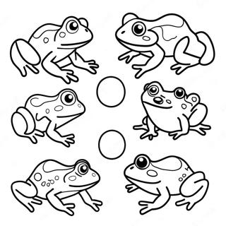 Colorful Life Cycle Of A Frog Coloring Page 24443-19294