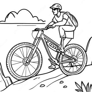 Mountain Bike Coloring Pages