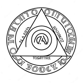 Alcoholics Anonymous Logo Coloring Page 24482-19337