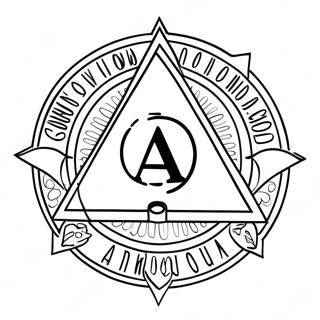 Alcoholics Anonymous Logo Coloring Page 24482-19338