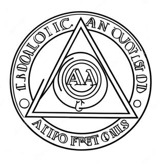 Alcoholics Anonymous Logo Coloring Page 24482-19339