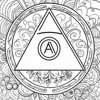 Alcoholics Anonymous Logo Coloring Page 24482-19340