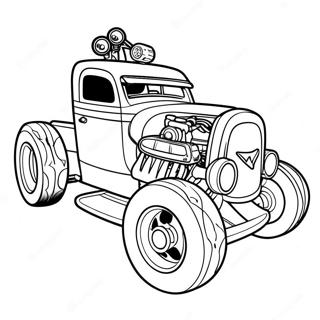 Bone Shaker Hot Wheels Coloring Pages