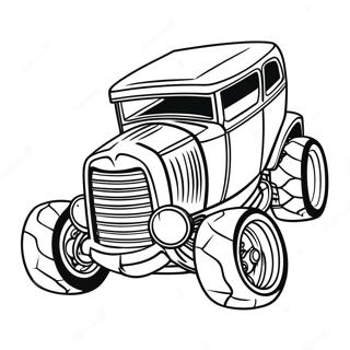 Bone Shaker Hot Wheels Coloring Page 24502-19399