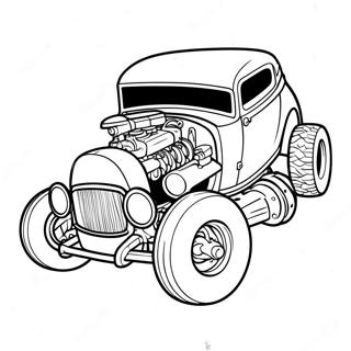 Bone Shaker Hot Wheels Coloring Page 24502-19400