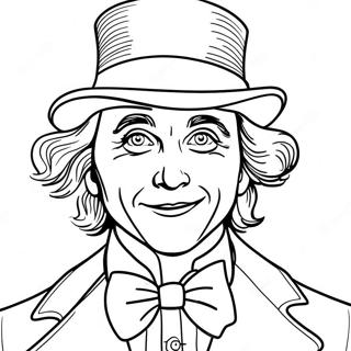 Willy Wonka Coloring Page 2450-1954