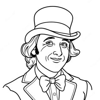 Willy Wonka Coloring Page 2450-1955