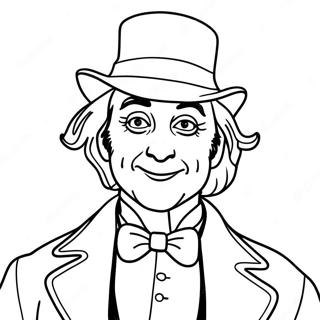 Willy Wonka Coloring Page 2450-1956