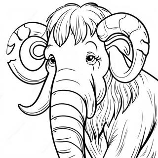 Woolly Mammoth Coloring Pages