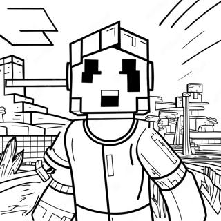 Minecraft Steve Coloring Page 24582-19441