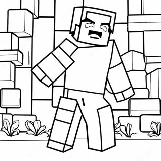 Minecraft Steve Coloring Page 24582-19443