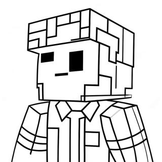 Minecraft Steve Coloring Page 24582-19444