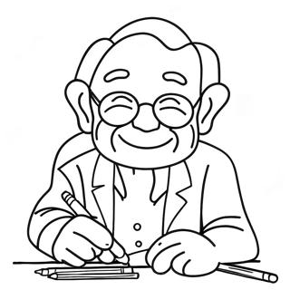 Grandpa Coloring Page 24592-19405