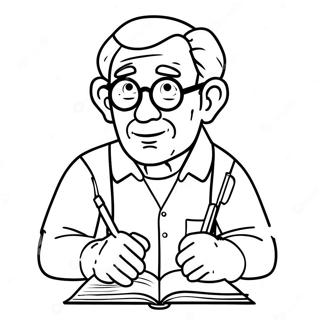 Grandpa Coloring Page 24592-19406