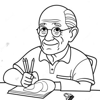 Grandpa Coloring Page 24592-19408