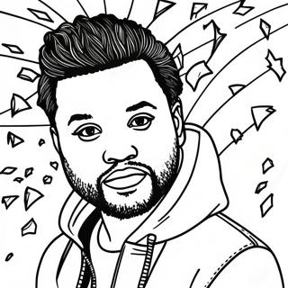 The Weeknd Coloring Page 24672-19493