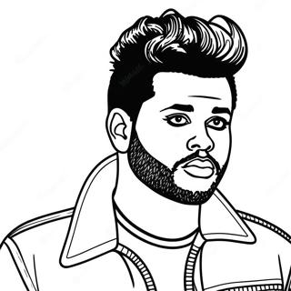 The Weeknd Coloring Page 24672-19495