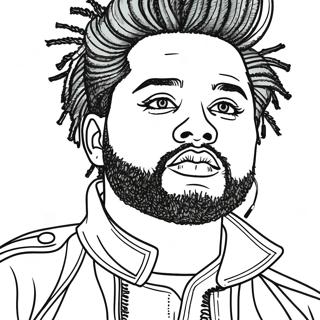 The Weeknd Coloring Page 24672-19496