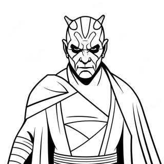 หน้าระบายสี Darth Maul 24692-19486